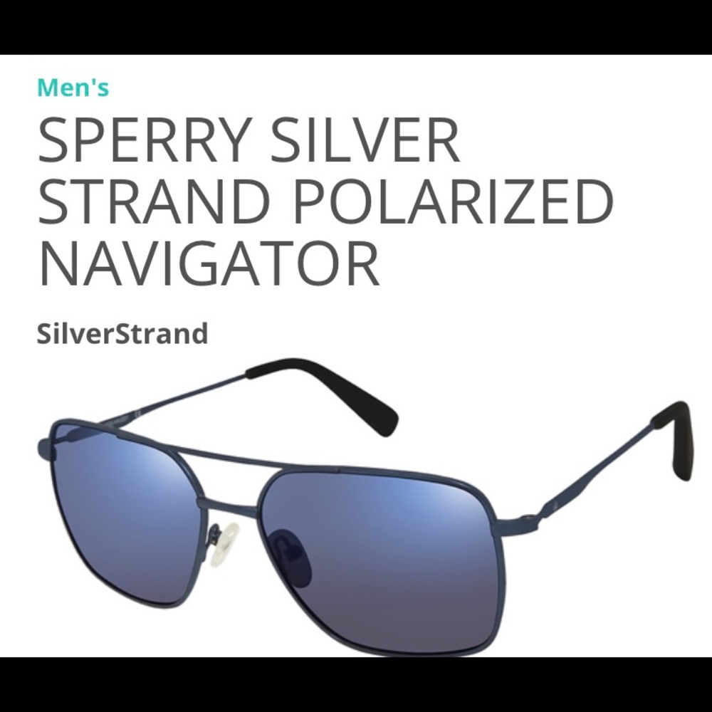 HP #243🎉🎉🎉🎉 NWT Top Sider- silver Strand Sperry sunglasses men - Picture 6 of 9